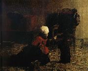 Thomas Eakins Elizabeth and the Dog oil on canvas